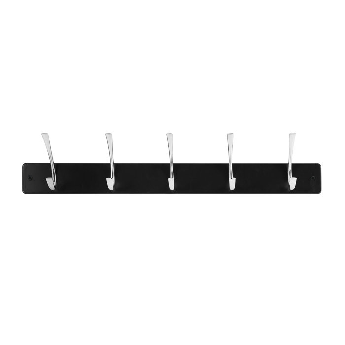 Melannco Wall 5 Hook Wall Mounted Coat Rack Wayfair